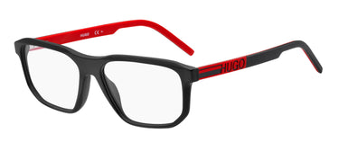 Premium Men Hugo Eyeglasses: HG 1189 - Matte Black - SpecSMART Eye Clinic (Diagonal View)